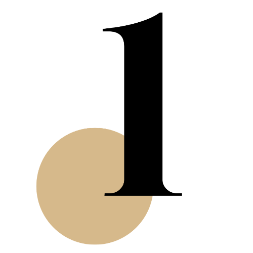 Icon der Zahl 1 in Schwarz mit einem goldenen Kreis.