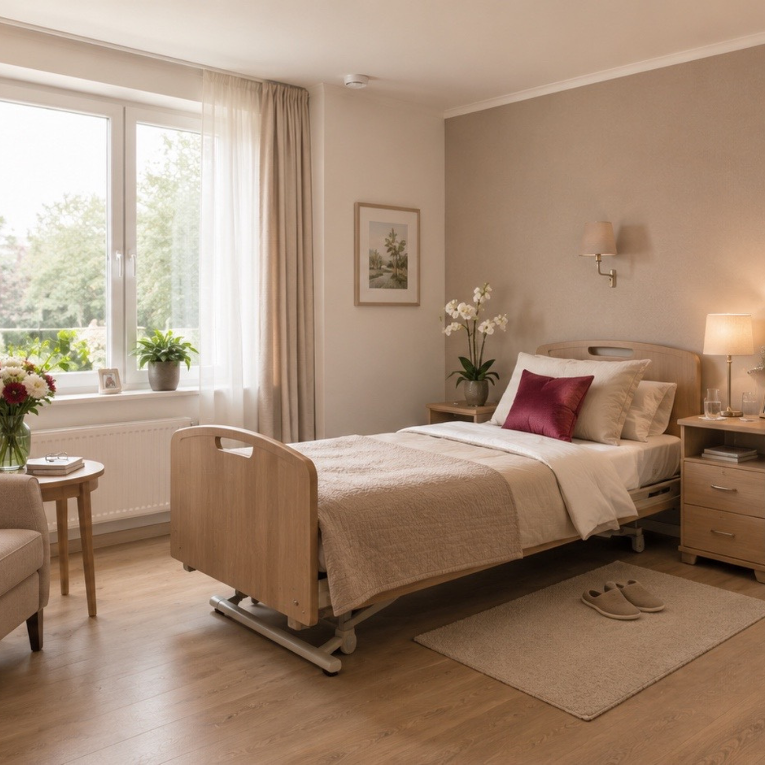 Leistungen in der Seniorenresidenz Karlsruhe-Palmbach: Ein beispielhaftes Zimmer.